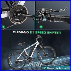 VIVI 26 500W Electric Bike, Mountain Bicycle EBike SHIMANO 21Speed 48V Adults