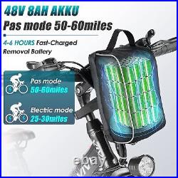 VIVI 26 Electric Bike 500W 48V Folding Ebike Mountain Bicycle Lithium Battery @