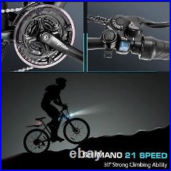 VIVI Electric Bike, 27.5 E-Mountain Bicycle Adults 500W 48V 10.4Ah eBike SALE