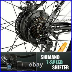 ViVi 26 Inch Electric Bicycle 350W Ebike Shimano 7 Speed Commuter Bike esp01