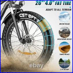 Vivi Electric Bike 48V Fat Tire Bicycle 26 inch 500W Mountain Beach City Ebike