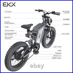 X20 2000W 35Ah 20'' Fat Tire Ebike Powerful Mountain Electric Bicycle For Adult